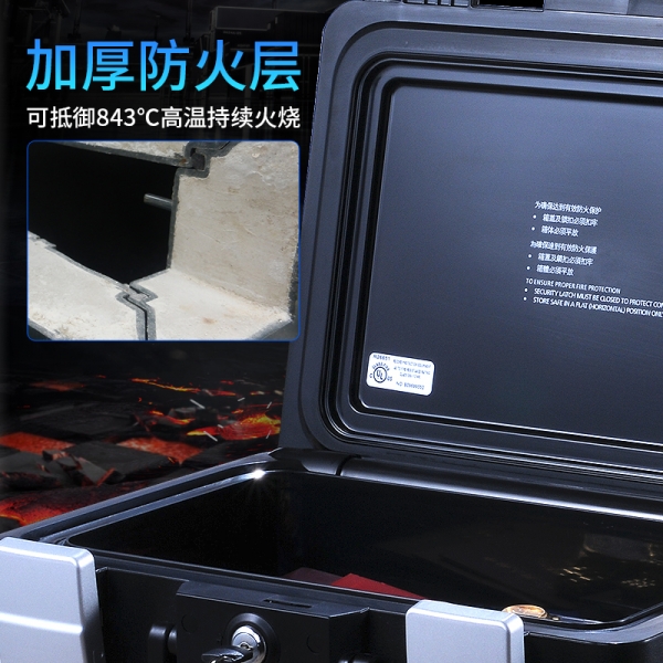 裝著500毫克月壤樣品的外部存儲箱來自盾牌的防火保險(xiǎn)箱